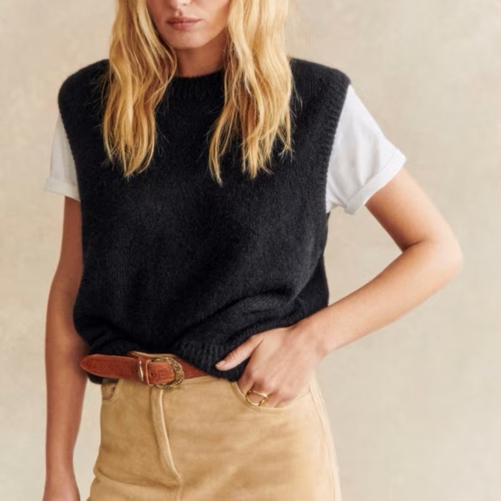 Sezane sleeveless sweater
